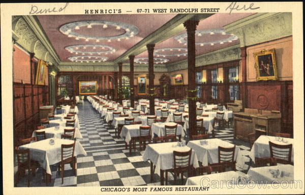 Henrici's, 67-71 West Randolph Street Chicago Illinois
