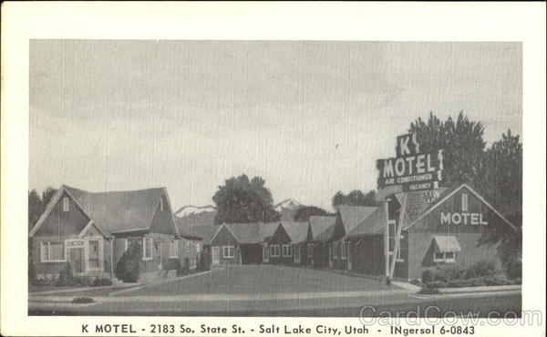 K Motel, 2183 So. State St Salt Lake City Utah