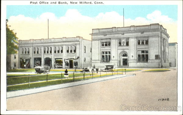 Post Office And Bank New Milford Connecticut