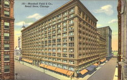 Marshall Field & Co., Retail Store, Randolph and Wabash Streets Chicago, IL Postcard Postcard