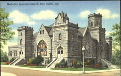 Methodist Episcopal Church New Castle, IN Postcard Postcard