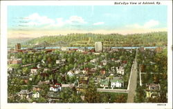 Bird's Eye View Of Ashland Kentucky Postcard Postcard