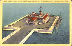 Airplane View Of Million Dollar Recreation Pier Postcard