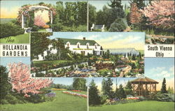 The Hallandia Gardens, U. S. Route #40 Postcard