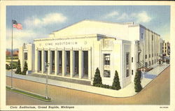 Civic Auditorium Grand Rapids, MI Postcard Postcard