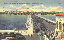 Skyline From The Pier Postcard