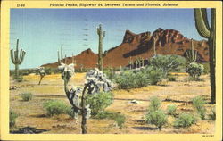 Picacho Peaks, Highway 84 Postcard