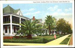 Pujo Street Looking West From Kirkman Lake Charles, LA Postcard Postcard