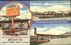 Country Club Motor Lodge And Coffee Shop, 2665 Parley's Way Highway 40 Salt Lake City, UT Postcard Postcard