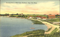General View Of Mill Pond, Cape Cod Chatham, MA Postcard Postcard