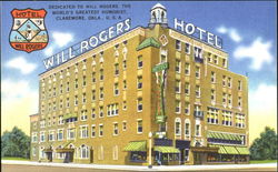 Will Rogers Hotel Claremore, OK Postcard Postcard