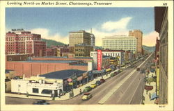 Looking North On Market Street Chattanooga, TN Postcard Postcard