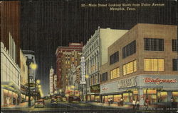 Main Street Looking North From Union Avenue Postcard