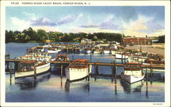 Forked River Yacht Basin New Jersey Postcard Postcard