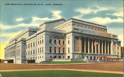 New Municipal Auditorium St. Louis, MO Postcard Postcard