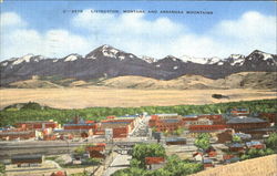 Montana And Absaroka Mountains Livingston, MT Postcard Postcard