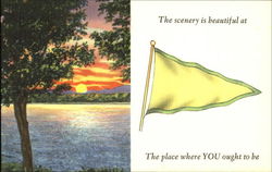 The Scenery Is Beautiful At The Place Where You Ought To Be Blank Destinations Postcard Postcard