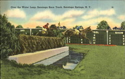 Over The Water Jump, Saratoga Race Track Postcard