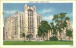 Masonic Temple Postcard
