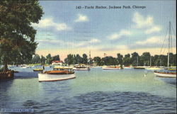Yacht Harbor, Jackson Park Chicago, IL Postcard Postcard