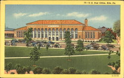 U. S. Post Office Erie, PA Postcard Postcard