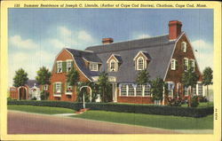 Summer Residence Of Joseph C. Lincoln, Cape Cod Chatham, MA Postcard Postcard