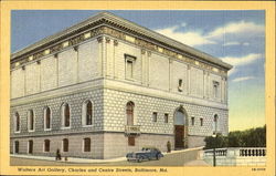 Walters Art Gallery, Charles and Centre Streets Baltimore, MD Postcard Postcard