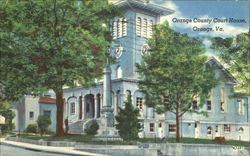 Orange County Court House Virginia Postcard Postcard