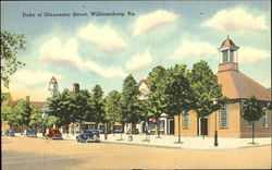 Duke Of Gloucester Street Williamsburg, VA Postcard Postcard