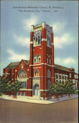 First Avenue Methodist Church Postcard