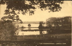 Lake Wononscopomuc Lakeville, CT Postcard Postcard
