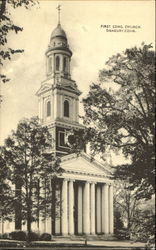 First Cong. Church Danbury, CT Postcard Postcard