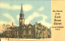 The Church Of The Lord Jesus Christ, 22nd and Bainbridge Streets Postcard
