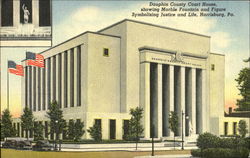 Dauphin County Court House Harrisburg, PA Postcard Postcard