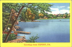 Greetings From Export Postcard