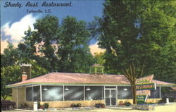 Shady Rest Restaurant Turbeville, SC Postcard Postcard