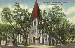 First Congregational Church, 3rd Avenue and 4th St Postcard