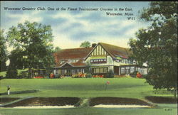 Worcester County Club Massachusetts Postcard Postcard