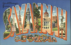 Greetings From Savannah Postcard