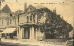 Masonic Temple And Auditorium Greenport, NY Postcard Postcard