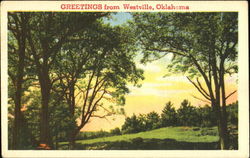 Greetings From Westville Oklahoma Postcard Postcard