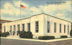 United States Post Office Wildwood-by-the-Sea, NJ Postcard Postcard
