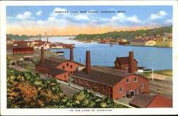 Portage Lake Ship Canal Postcard