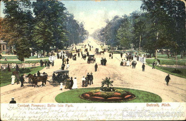 Central Avenue Belle Isle Park Detroit Michigan