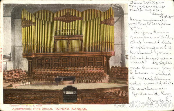 Auditorium Pipe Organ Topeka Kansas