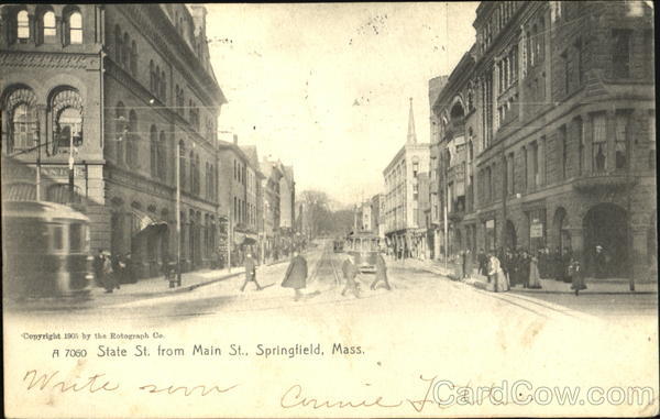 State St. From Main St Springfield Massachusetts