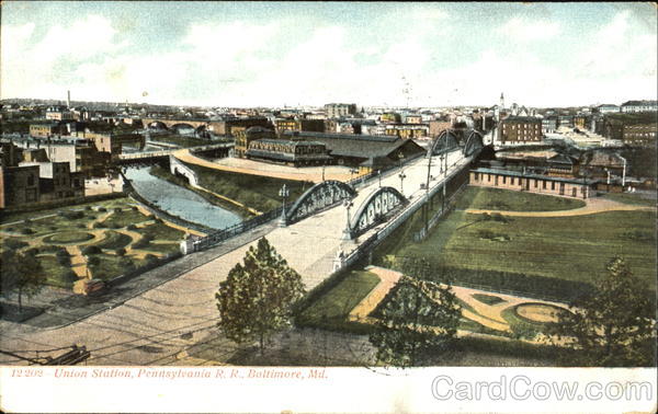 Union Station Pennsylvania R. R Baltimore Maryland