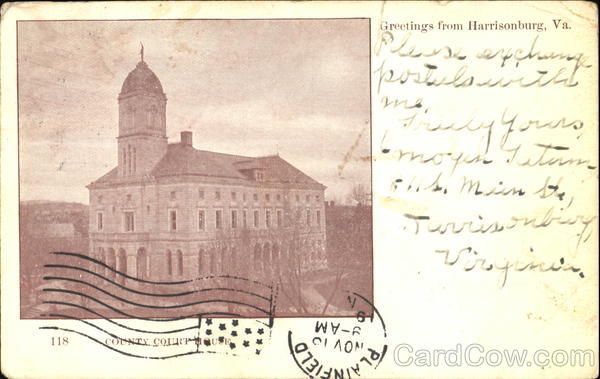 County Court House Harrisonburg Virginia