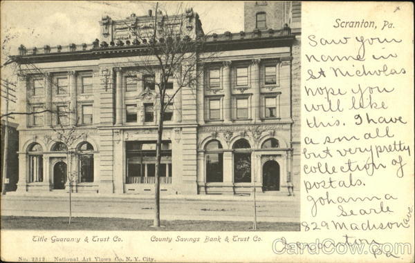 County Savings Bank & Trust Co Scranton Pennsylvania