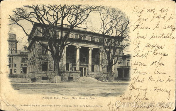 Kirtland Hall, Yale New Haven Connecticut
